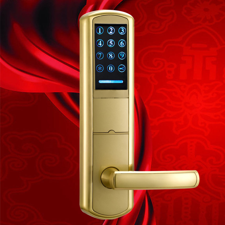 Apartment password lock I villa touch screen electronic password lock intelligent IC card IC card lock electronic door lock